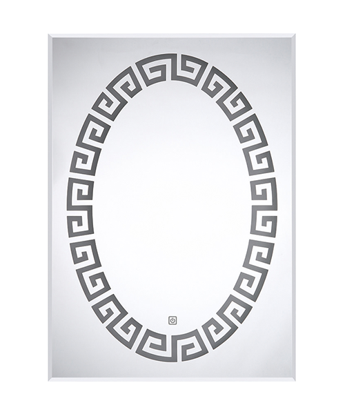 Waterproof High-quality Intelligent Touch Sensor Color-changing LED Lights Smart Bathroom Mirror JH-D1305，PVC back plate, PVC frame, iron frame, leather frame, aluminum frame can be made