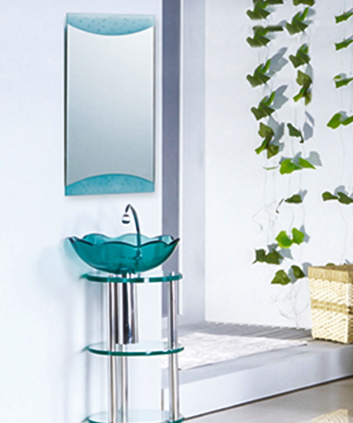 Cabinet body: stainless steel, PVC, wood, multi-layer board can be made,stainless steel bracket,glass vanity wash basin with stainless steel stand cabinet JH-7028