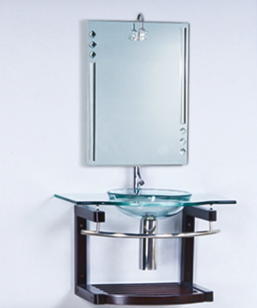 Showrooms, bathrooms, toilets, desks, dressers, all available in hotels ,high temperature firing,glass vanity wash basin with stainless steel stand cabinet JH-8025