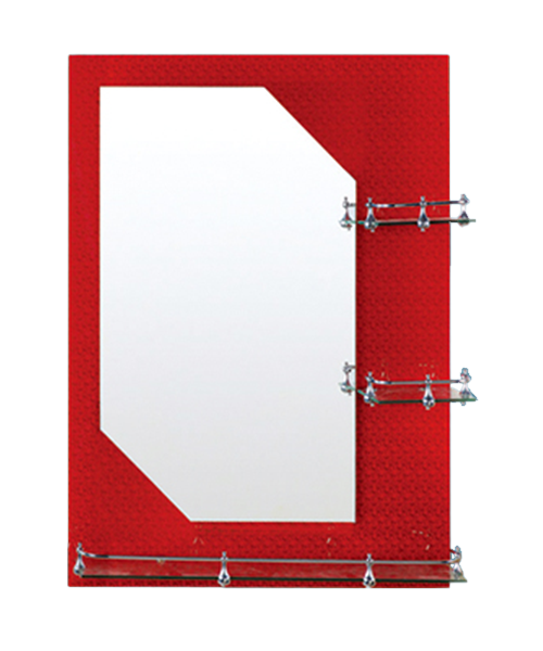 HD copper-free silver mirror or aluminum mirror,double layer mirror,4MM, 5MM,Hot Sale Modern Style Bathroom Luxury Shower Room Simple Mirror Traditional Mirror With Shelf JH-1084-5