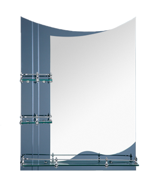 Lace mirror,zinc alloy fittings,4MM, 5MM,Hot Sale Modern Style Bathroom Luxury Shower Room Simple Mirror Traditional Mirror With Shelf JH-1087