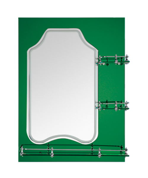 Zinc alloy fittings,art mirror,4MM, 5MM,Hot Sale Modern Style Bathroom Luxury Shower Room Simple Mirror Traditional Mirror With Shelf JH-1089